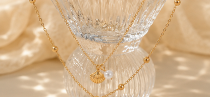 Gold Plated Anti Tarnish Stainless Steel Star Themed Necklace